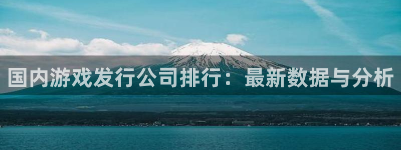杏耀子怎么来的：国内游戏发行公司排行：最新数据与分析