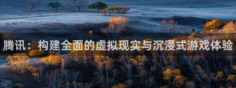杏耀官网开户待遇：腾讯：构建全面的虚拟现实与沉浸式游戏体验